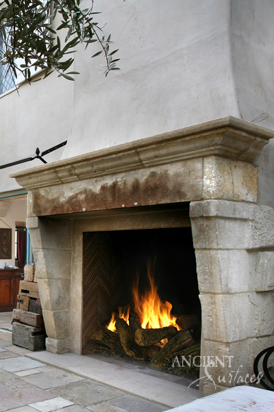 Antique Stone Fireplaces by Ancient Surfaces